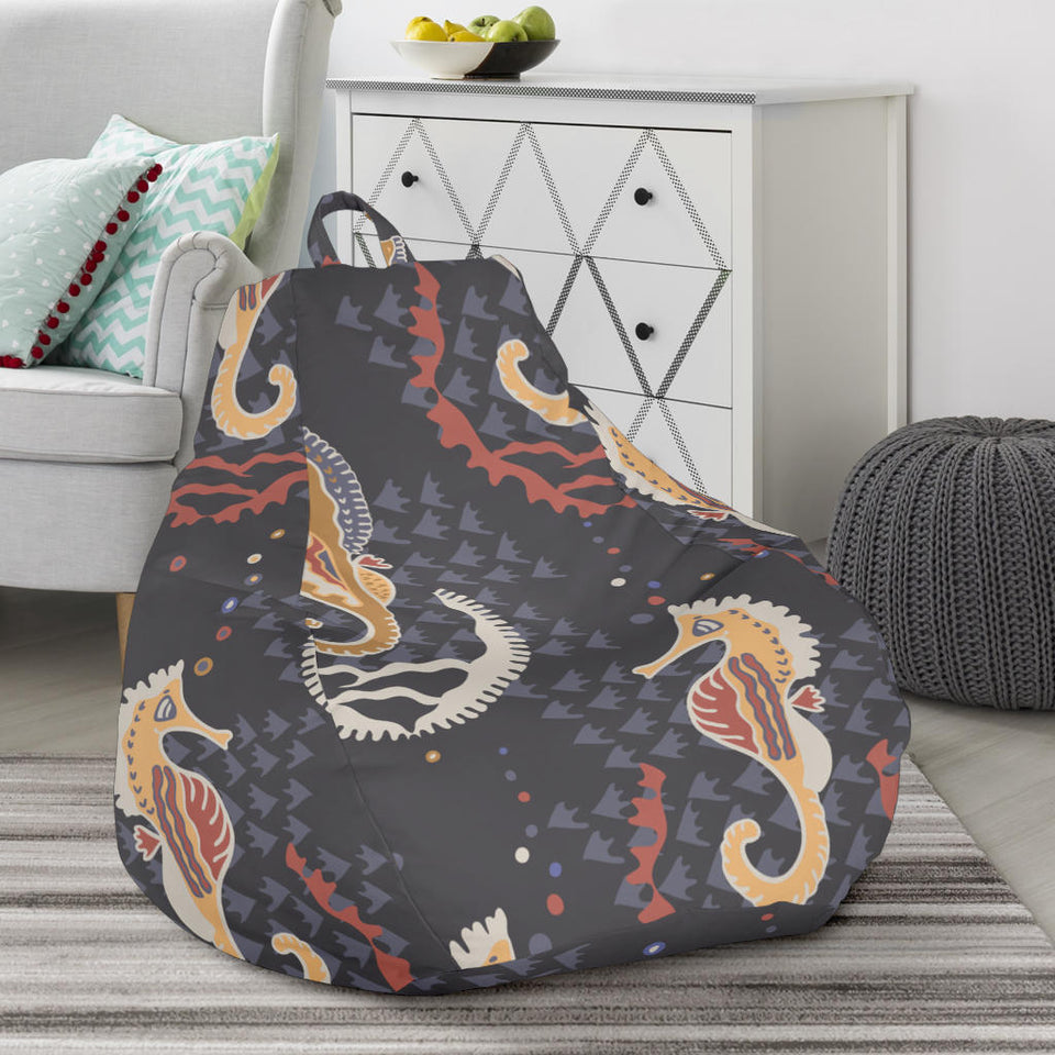 Seahorse Pattern Bean Bag Cover