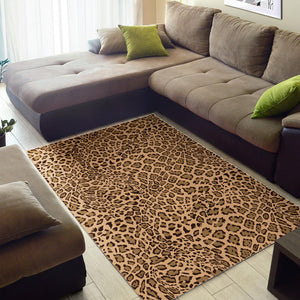 Leopard Skin Texture Pattern Area Rug