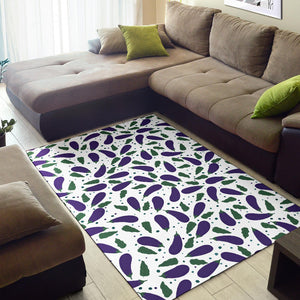 Eggplant Pattern Print Design 05 Area Rug