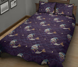 Sleeping Sea Lion Pattern Quilt Bed Set