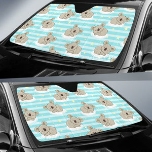 Sleep Koala Pattern Car Sun Shade