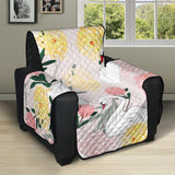 Swan Flower Pattern Recliner Cover Protector