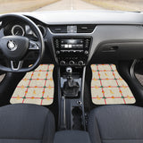 Golden Retriever Pattern Print Design 01 Front and Back Car Mats