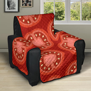 Sliced Tomato Pattern Recliner Cover Protector