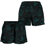 Stingray Pattern Print Design 02 Women Shorts