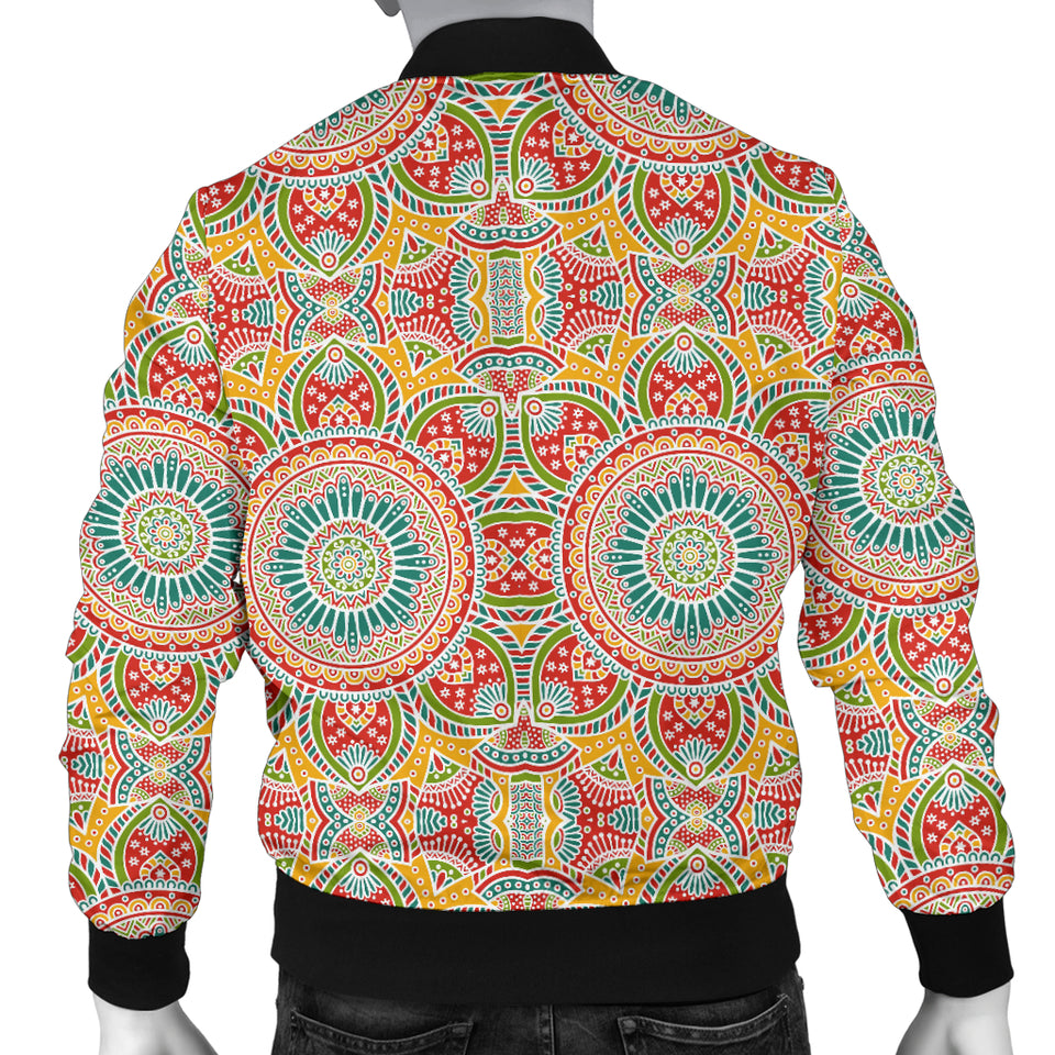 Indian Theme Pattern Men Bomber Jacket