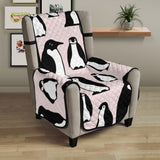 Penguin Pattern Background Chair Cover Protector