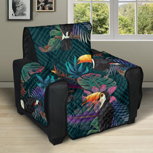 Toucan Pattern Recliner Cover Protector