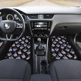 Pigeon Pattern Print Design 04 Front and Back Car Mats