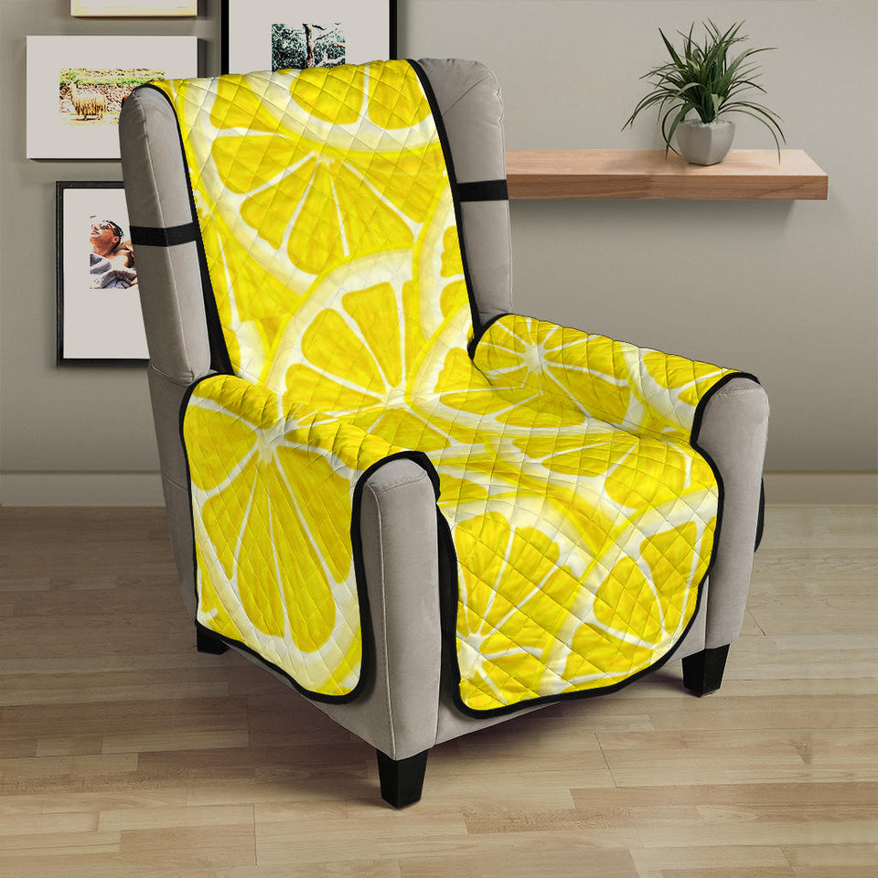 Sliced Lemon Pattern Chair Cover Protector