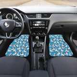 Pelican Pattern Print Design 04 Front and Back Car Mats