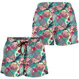 Tennis Pattern Print Design 01 Women Shorts