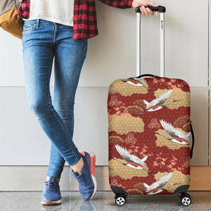 Japanese Crane Theme Pattern Luggage Covers
