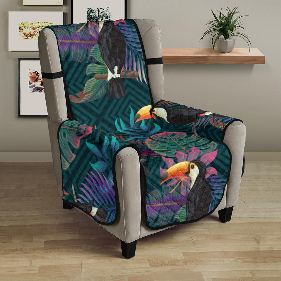 Toucan Pattern Chair Cover Protector