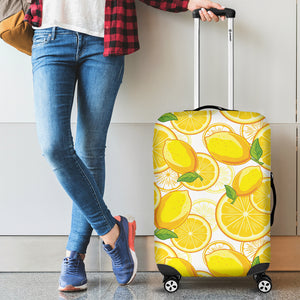 Lemon Pattern Background Luggage Covers