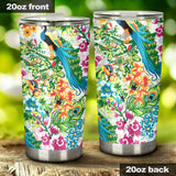 Colorful Peacock Pattern Tumbler