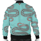 Snake Tribal Pattern Men Bomber Jacket