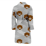 Cute Otter Pattern Men Bathrobe