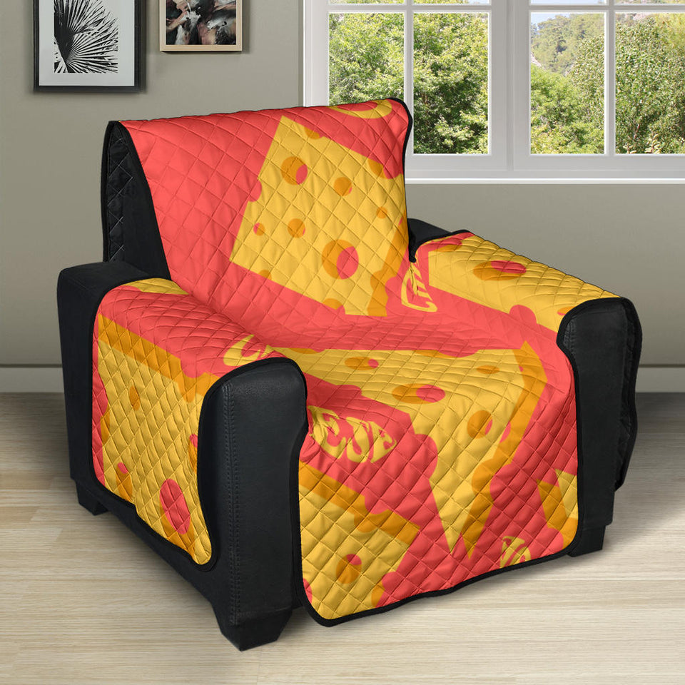 Sliced Cheese Pattern  Recliner Cover Protector