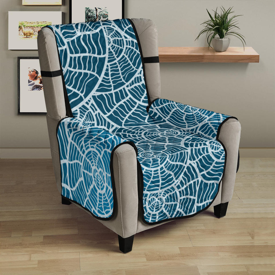 Shell Pattern Theme Chair Cover Protector