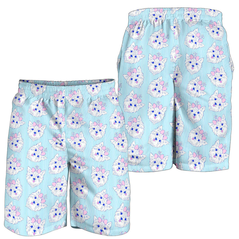 Yorkshire Terrier Pattern Print Design 01 Men Shorts