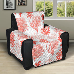 Coral Reef Pattern Print Design 05 Recliner Cover Protector