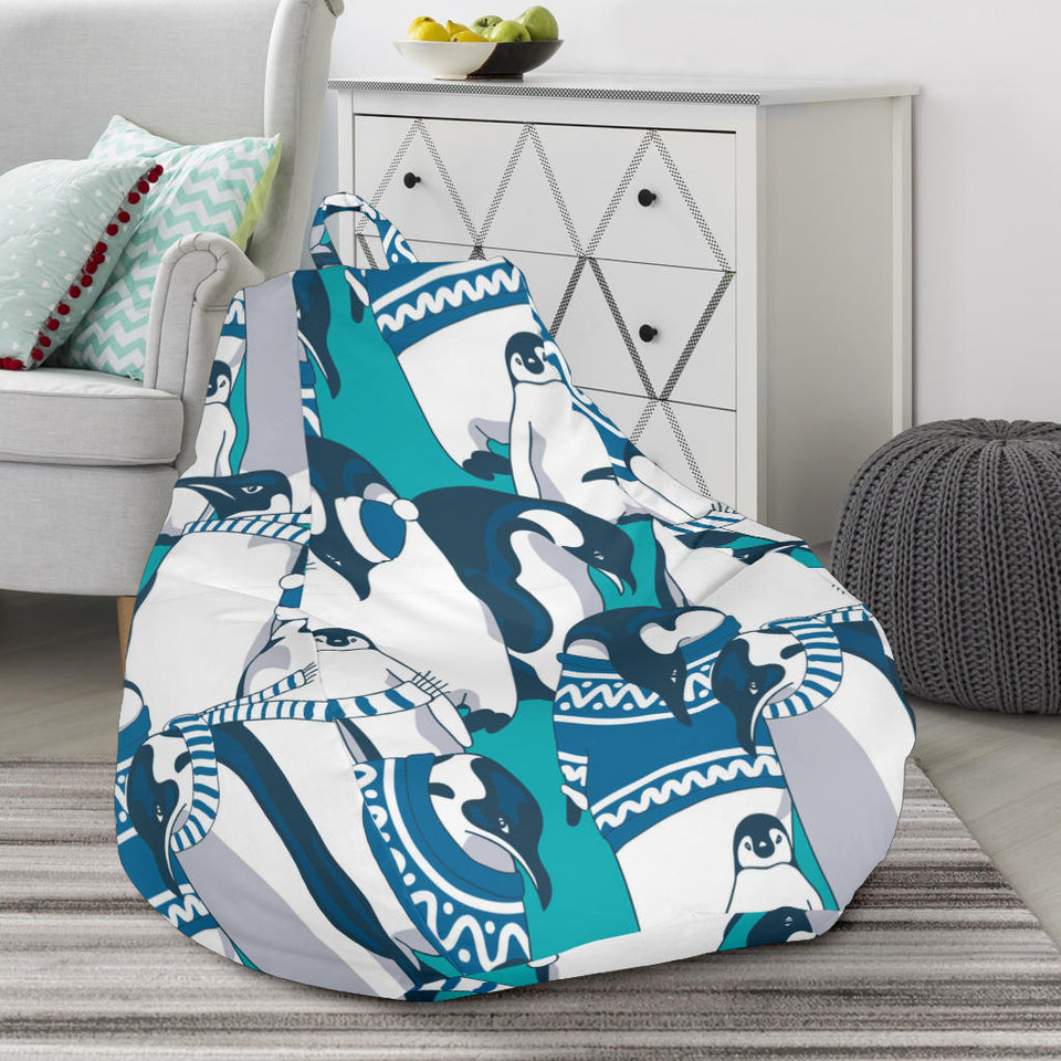 Penguin Pattern Bean Bag Cover