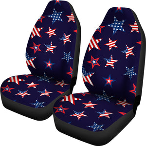 USA Star Pattern Theme Universal Fit Car Seat Covers