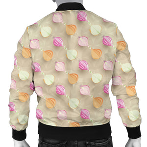 Onion Pattern Theme Men Bomber Jacket