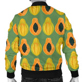 Papaya Pattern Background Men Bomber Jacket