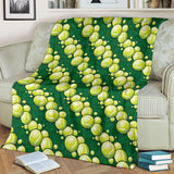 Tennis Pattern Print Design 04 Premium Blanket