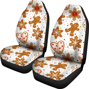 Christmas Cookie Pattern Universal Fit Car Seat Covers