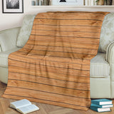 Wood Printed Pattern Print Design 04 Premium Blanket