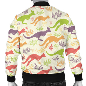 Colorful Kangaroo Pattern Men Bomber Jacket