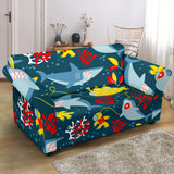 Shark Pattern Loveseat Couch Slipcover