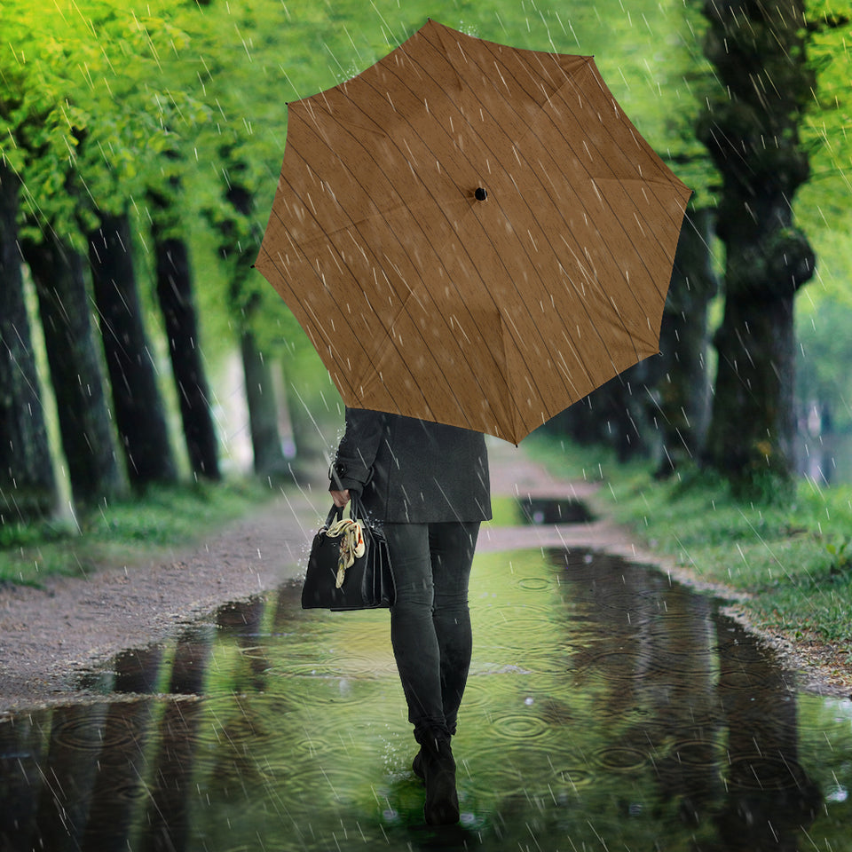 Wood Printed Pattern Print Design 03 Umbrella