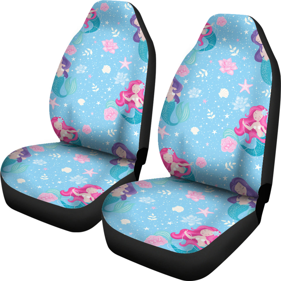 Cute Mermaid Pattern Universal Fit Car Seat Covers