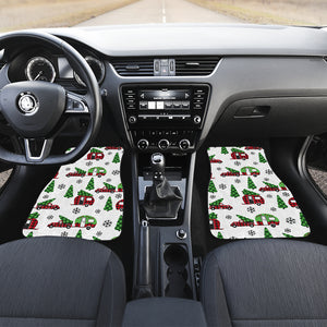 Camper Van Pattern Print Design 05 Front Car Mats