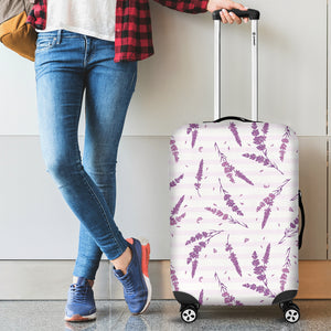 Lavender Pattern Stripe Background Luggage Covers