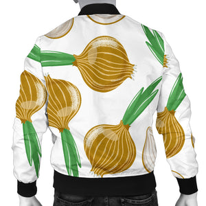 Onion Pattern Background Men Bomber Jacket