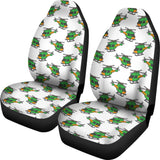 Green Amy Helicopter Pattern Universal Fit Car Seat Covers