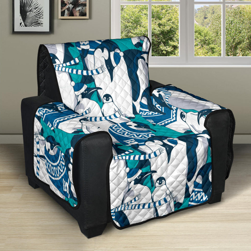 Penguin Pattern Recliner Cover Protector