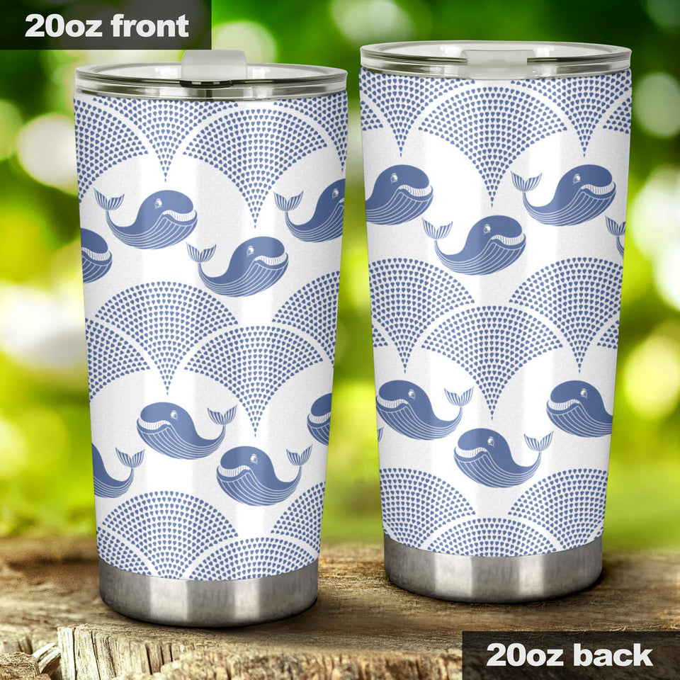 Whale Pattern Tumbler