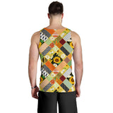 Sunflower Pattern Men Tank Top