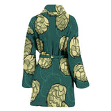Hop Pattern Background Women Bathrobe