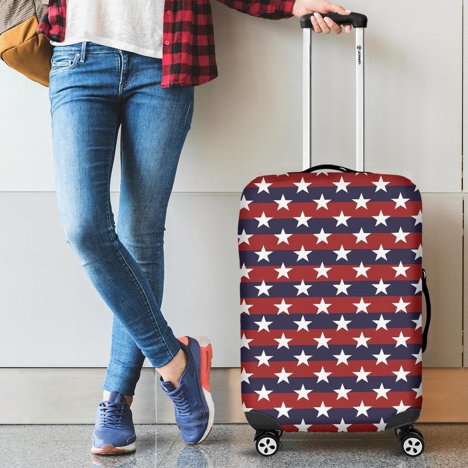 USA Star Pattern Background Cabin Suitcases Luggages