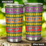 Rhino African Afro Dashiki Adinkra Kente Pattern Ethnic Motifs Tumbler