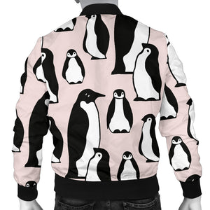 Penguin Pattern Background Men Bomber Jacket