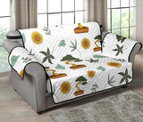 Bonsai Leaves Flower Pattern Loveseat Couch Cover Protector