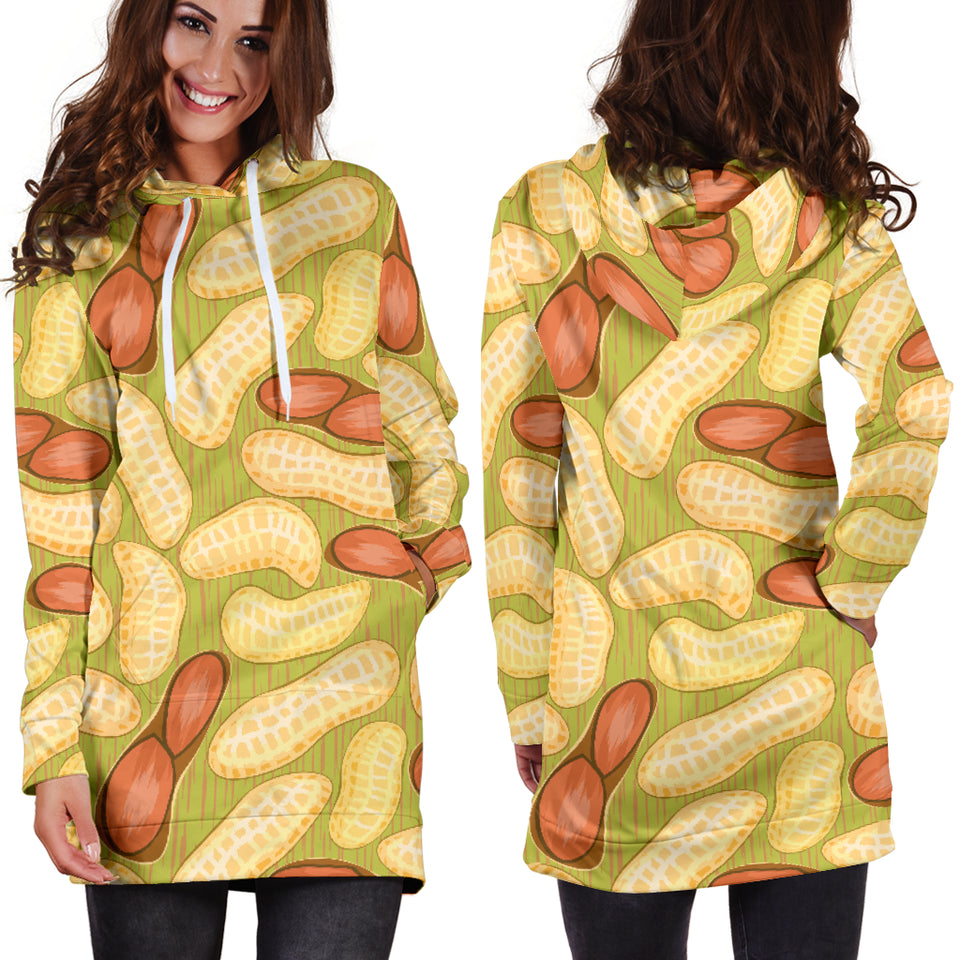 Peanut Pattern Theme Women Hoodie Dress